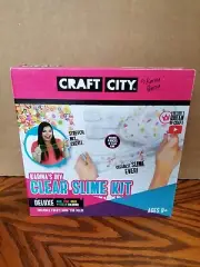Craft City Karina Garcia DIY Clear Slime Kit, Pre made Slime, 4 Pack.