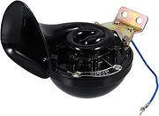 FUNOMOCYA Car Truck Motorcycle Electric Horn Round Snail Horn Speaker Loud Signal for Vehicles Easy Installation