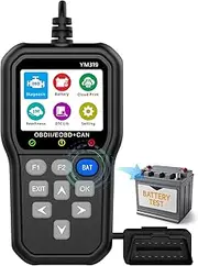 OBD2 Scanner with Battery Tester - Enhanced OBD2 Scanner, Vehicle Code Reader for Check Engine Light, Automotive OBD II Scanner Fault Diagnosis, Diagnostic Scan Tool for All OBDII Cars 1996+