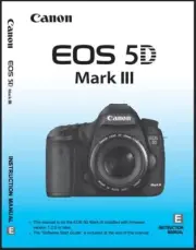 Canon EOS-5D Mark III (3) Instruction Manual: 404 Page, Full Color, Coil Bound