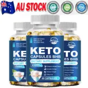 Keto BHB Pills 15000mg 180 Capsules Maximum Strength Weight Loss Burn Fat Caps