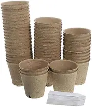 BESPORTBLE 1 Set Planting Pots with Drainage Planter Nursery Pots for Seedlings and Labels Durable for Lovers