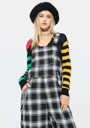 [Black Friday] Solstice Plaid Overalls