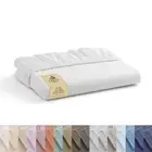 100% Cotton Percale Fitted Sheet, Full Size, White, 1 Deep Pocket Fitted Shee...