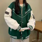 【途銳】棒球服美式高街嘻哈棒球服女春秋INS原宿風寬鬆夾剋學生百搭情侶外套潮男女可穿 港風外套  嘻哈風