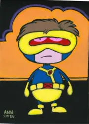 X-Men Cyclops color drawing 5x7 in