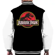 Jurassic Park Classic Logo Men's Varsity Jacket Black/White Large