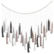 Pottery Barn PB Teen Oversized Tassel Wall Hanging Garland In Shade Cool