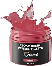 OSBANG Pink Pigment Paste for Epoxy Resin, 1.76oz/50g Epoxy Resin Color Pigment, Opaque Resin Pigment, Color Pigments for Epoxy Resin, Resin Dye, Resin Pigment for Epoxy Resin Art Making