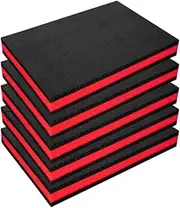 Ｂｅｓｇａ 5x Tool Box Foam Insert Tool Shadow Foam Inserts Removable Reusable Polyurethane Pads, for Padding Tabletop Miniatures, 50x30x5CM
