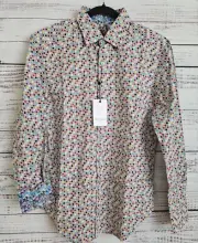 Robert Graham Shirt Multicolor Adonis Geometric Button Up Size Small