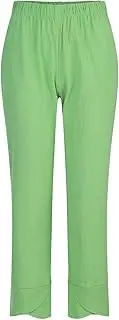 Linen Pants for Women Summer Elastic High Waist Pants Loose Lightweight Comfy Causal Trousers with Pockets 2025