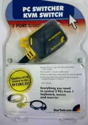 Startech.com SV211Micro Ultra Compact KVM 2 Port New Sealed