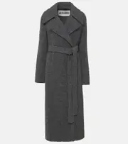 [Jil Sander] Jil Sander Belted wool-blend pile coat AU 6 grey