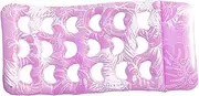 Inflatable Pool Float,Inflatable Pool Lounger with Headrest for Tanning | Floating Rafts with Tropical Leaf Pattern Design for Swimming Traveling Beach Backyard Party Use