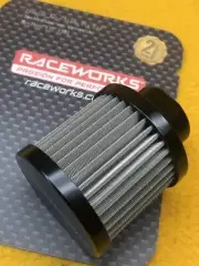 10AN female Small cleanable crankcase breather filter oil vent Black ALY-087BK