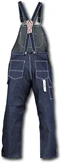 [Roundhouse] Men's Round House Low Back Zip Fly Overalls