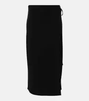 [Vince] Vince Jersey wrap skirt AU 8 black