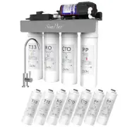 WP2-400GPD 8 Stage UV Tankless Reverse Osmosis Water Filter System + 11*Filters