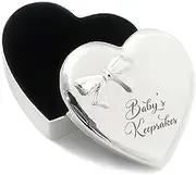 Baby Keepsake Box First Tooth Hair Curl Memory Storage Silver Newborn Gift