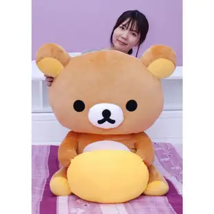 超大拉拉熊娃娃 高70cm 拉拉熊娃娃 正版授權 Rilakkuma 懶懶熊大玩偶 拉拉熊大娃娃 大拉拉熊玩偶