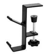 Universal Non-Slip Adjustable Metal Headphone Hook Hanger with Double Hooks