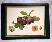 Set of 4 Pimpernel Hooker Fruits Royal Horticulture Society Cork Placemats