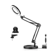 5X LED 64 LED Lights Magnifying Lamp Magnification Adjustable Lamp Head Ideal for Reading Crafts and Soldering Versatile