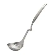 2Pcs Long Handle Soup Spoon Hot Pot Colander Strainer Tableware Filter With Hook Ladles