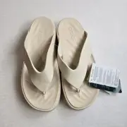 Crocs Getaway Platform Flip Size W11 Stucco Wedge Flip Flops Sandals 209410-160