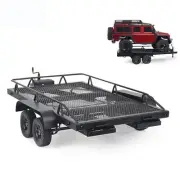 RC Metal Heavy Duty Trailer For 1/8 1/10 Trx4 SCX10 C001 D90 D110 RC4WD