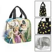 c828 Tangled Rapunzel Princess Lunch Bags Kids School Insulated Lunch Bag Portable Cooler Tote Food tbd828