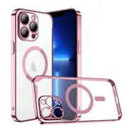 For Apple iPhone 13 Pro Max MagSafe Magnetic Case with HaloLock Shockproof Military Grade Protection Scratch Resistant Back Protective Cover (Rose Gold)