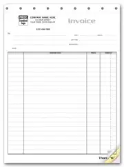 250 Contractor Invoice Forms Nebs/Deluxe No. 209 / 2 Part Carbonless