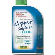 Manutec BLUESTONE SOLUBLE COPPER SULPHATE 500g Crystalline Powder *Aust Brand