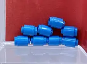 LEGO Parts Lot x (8) Ct ~ Medium Blue Brick Round 1 x 1 Open Stud No# 3062b