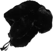 [LIFKOME] Fluffy Beanie Hat for Men Women Thick Faux Fur Ear Warmer Cap Versatile Cold Weather Gear for Skiing Hiking and Outdoor Activities Comfortable Protective Design