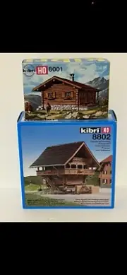 NEW KIBRI 8001 AND 8802 (2) CABINS 1:87 HO SCALE KIT