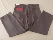 Mens New Louis Raphael Dress Pants 40x29 Khaki Slack Chino Trouser