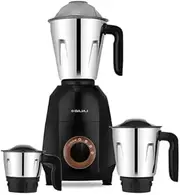 Bajaj Ninja Quartz Mixer Grinder, Indian Mixer Grinder 750 Watts|3 Stainless Steel Jars for Efficient Grinding and Mixing |Free International Adaptor|1 Month Warranty