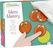 Avenue Mandarine - Ref JE524C - Children's Sensory Memory Game - Ideal for Developing Sense of Touch - 12 Textured Pieces, Carrying Bag, Suitable for Ages 2+