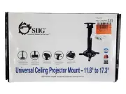 SIIG Universal Ceiling Projector Mount 11.8" to 17.3" Adjustable Height