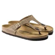 BIRKENSTOCK GIZEH Unisex Flip Flops TOBACCO BROWN Men's 7 Size EU 40 Women's 9