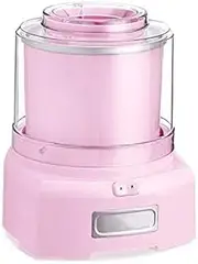 FREEZYMAN Homemade Ice Cream Maker Machine Ice Cream and Dessert Maker Fruit Sorbet Sherbet Machine Soft Serve Frozen Yogurt BPA Free Keep Frozen (Color : Pink)