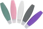 PACKOVE 5pcs Leakproof Travel Bottles Refillable Silicone Containers for Shampoo Conditioner Lotion More Portable Travel Bottles for Toiletries