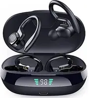Wireless Earbuds Bluetooth Running Headphones,Bluetooth Earphones with Ear Earphones Sports Headphones IPX65 Waterproof with HiFi Stereo Sound Headphones for Gym and Workout