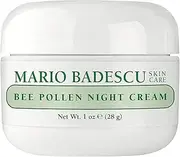 [Mario Badescu] Bee Pollen Night Cream for Women Anti Aging Overnight Face Cream Formulated with Smoothing Beeswax and Peanut Oil, Ideal for Combination, Dry or Sensitive Skin, 1 Oz
