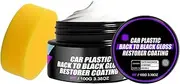 [Generic] Auto Trim Restorer - Reconditioning Coating Paste - Leather Seat Dashboard Vehicle Conditioner Protection with Sponge for Car Interior Restoration Revitalization