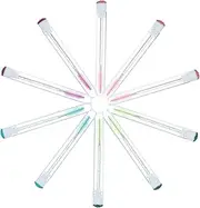 CRILSTYLEO Professional Eyelash Extension Eyebrow Spoolie Brush Crystal Wand Mascara Brush for Makeup Artists Home Use Random