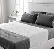 Lynmark® Washable Bed Pads 36"x76" Underpad with Extra Long Tucks and Heavy Absorbency, Reusable Cotton Enhanced Waterproof Mattress Protector Best for Incontinence & Bed Wetting, Pack of 1, King